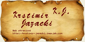 Krstimir Jazački vizit kartica